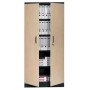 Wolfstahl Büro Stahlschrank - Aktenschrank Tiefschwarz abschliessbar 92x42x195cm, aufgebaut - Detailansicht