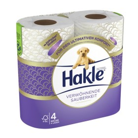 Hakle Verwöhnende Sauberkeit Toilettenpapier Kleinrollen 24 Rollen (6 x 4)