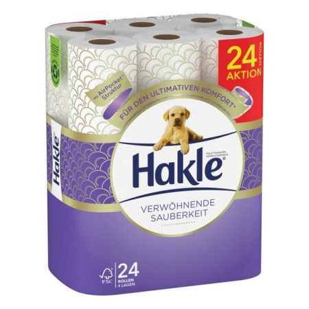 Papier toilette Hakle Douceur Luxueuse Petits Rouleaux 24 Rouleaux