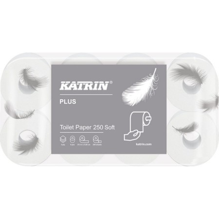 Papier toilette Katrin Plus rouleaux compacts 72 rouleaux (9 x 8)