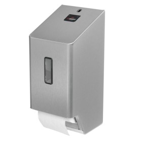 SanTRAL Plus TTU2E Steel Touch, WC-Papierspender, 2 Rollen 1 Stück