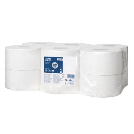 Papier toilette recyclé Tork Advanced Mini Jumbo - Système T2 12 rouleaux