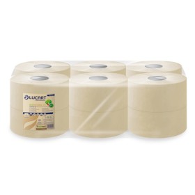 Lucart EcoNatural 180 Papier toilette Mini Jumbo 12 rouleaux