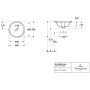 Villeroy & Boch Architectura Unterbauwaschbecken 45 x 45 cm rund, ohne Überlauf, ungeschliffen - Produktansicht