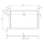 Villeroy & Boch Taro rechteckige Duschwanne 140 x 90 x 2,5 cm - Produktansicht