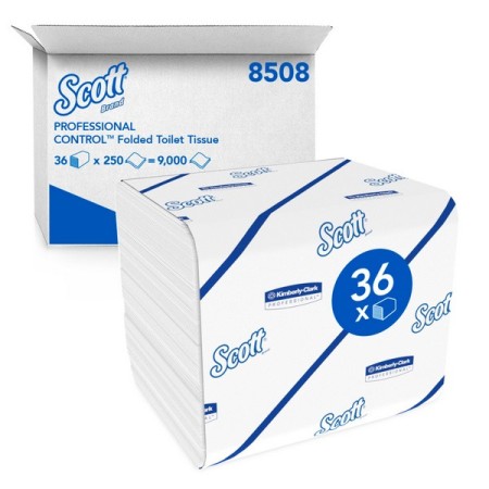 Carta igienica Kimberly-Clark Scott a foglio singolo 36 confezioni