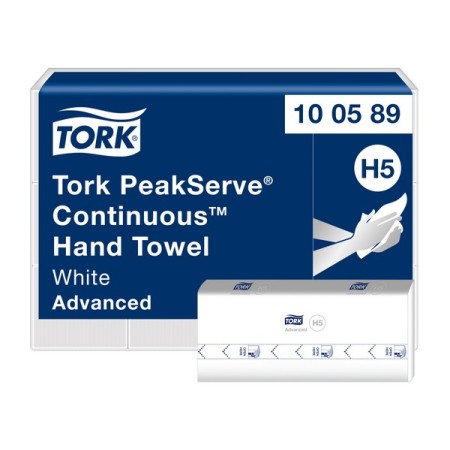 Sistema di distribuzione di asciugamani Tork Advanced PeakServe - H5 3240 fogli (12 x 270)