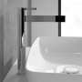 Robinet de lavabo surélevé monocommande Villeroy & Boch Dawn sans bonde - vue technique