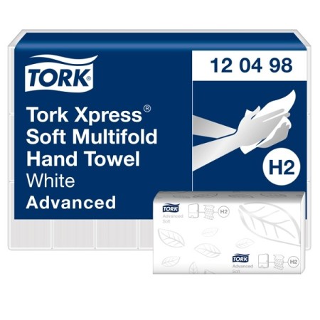 Asciugamani Tork Advanced - Sistema H2 - Riduzione del CO2 del 68% 3780 pezzi (21 x 180)