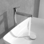 Robinet de lavabo surélevé monocommande Villeroy & Boch Dawn sans bonde - vue technique