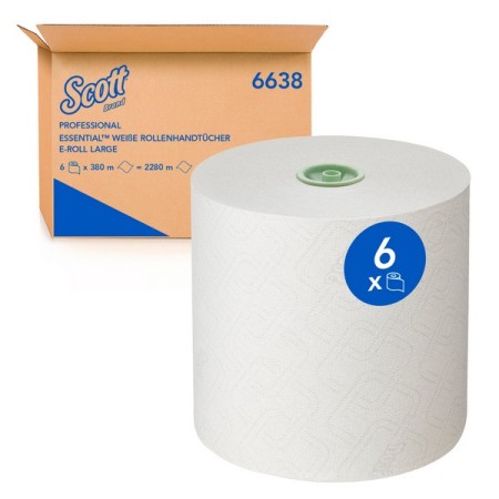 Rouleau d'essuie-tout Kimberly-Clark Scott Essential 6 rouleaux