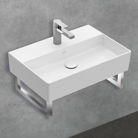 Villeroy & Boch Memento 2.0 Waschtisch 50 cm mit 1 Hahnloch, ohne Überlauf