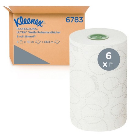 Rouleau d'essuie-mains ultra fin Kimberly-Clark Kleenex 6 rouleaux
