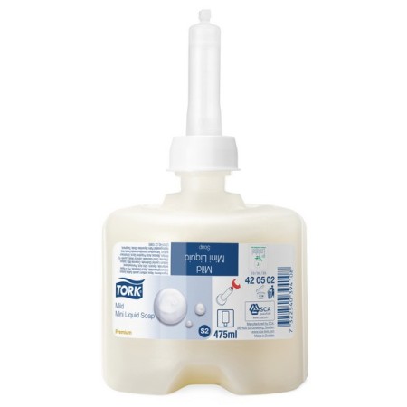 Tork Premium mini mild Flüssigseife – S2 System 8 Flaschen