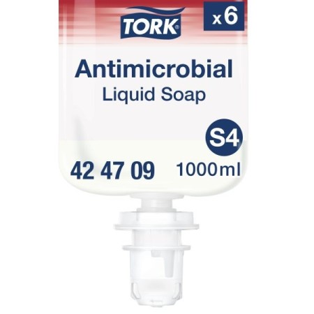 Tork Premium Flüssigseife zur Händedekontamination – S4 System 6 Flaschen