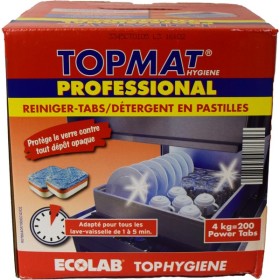 Ecolab Pastiglie per lavastoviglie Topmat Igiene 1 scatola