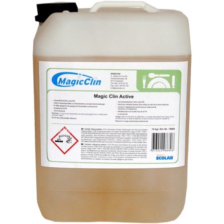 Detersivo per lavastoviglie MAGIC CLIN Active in tanica da 1