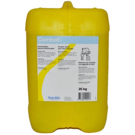 Steinfels Detersivo per lavastoviglie Combat con cloro 1 bidone