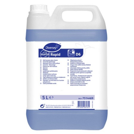 Detergente per vetri e superfici Suma Rapid D6 2 bidoni