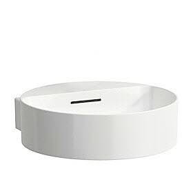 Lavabo LAUFEN Val 40 x 42,5 cm senza foro per rubinetto, con troppopieno