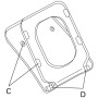 Villeroy & Boch Architectura WC-Sitz Slimseat mit Quick Release und Softclose - technische Ansicht
