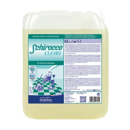 Detergente SCHIROCCO CLEAN per manutenzione, intensivo e base 1 bidone