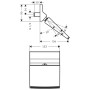 GROHE Rainshower System Smart Control 360 Duo mit Thermostatbatterie - technische Ansicht