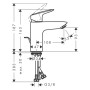 Mitigeur de lavabo monocommande hansgrohe Logis 100