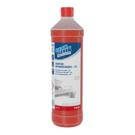 CLEAN and CLEVER Sanitärgrundreiniger-Gel PRO 84 12 Flaschen