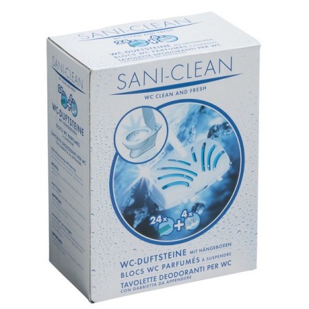 Steinfels Pierres parfumées pour WC clean and fresh Sani Clean 28 pièces