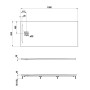LAUFEN PRO Marbond Duschwanne 180 x 80 x 4,6 cm