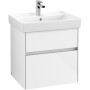 Villeroy & Boch Collaro Schrankwaschtisch 60 cm mit Überlauf, 1 Hahnloch - technische Ansicht
