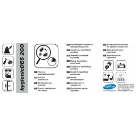 Hagleitner LABEL hygienicDES 2GO Klebeetikett 1 Bogen