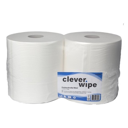 Asciugamani di carta Maxi Clever Wipe 2 rotoli