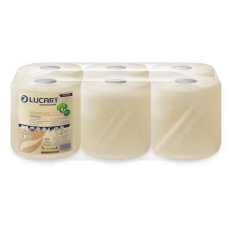 Lucart EcoNatural 450 Papierwischtücher Midi 6 Rollen