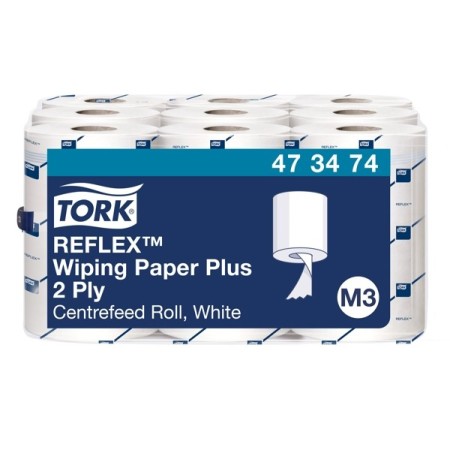 Essuie-tout polyvalent Tork Reflex forte absorption Mini - système M3 9 rouleaux