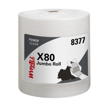 Rouleau de chiffons de nettoyage Kimberly-Clark Maxiroll Wypall - X80 1 rouleau