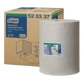 Tork Lingettes de nettoyage premium pour l'industrie 520 - Rouleau combiné dans un carton