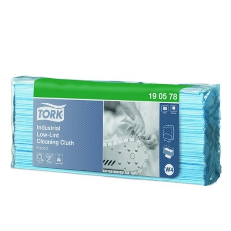 Chiffons de nettoyage industriel Tork Premium anti-peluches 190 - Paquet individuel Top Pack