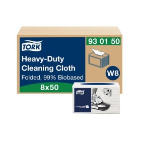 Chiffons de nettoyage extra forts Tork Premium 99 % d'origine biologique - Sachet individuel