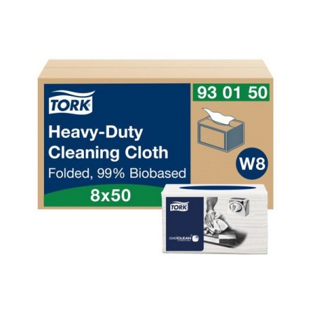 Chiffons de nettoyage extra forts Tork Premium 99 % d'origine biologique - Sachet individuel