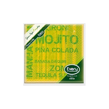 Serviettes en ouate "Mojito" Deni Every 320 pièces (16 x 20)