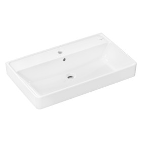hansgrohe Xanuia Q Lavabo 800/480 con foro rubinetto e troppo pieno, SmartClean