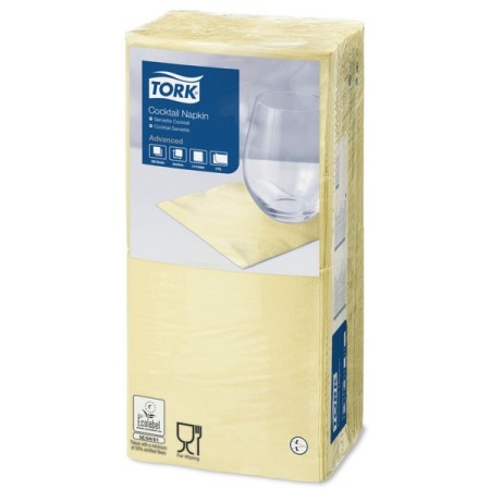 Serviettes cocktail Tork Advanced 2400 pièces (12 x 200)