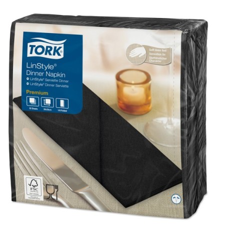 Serviettes Premium Tork LinStyle 600 pièces (12 x 50)