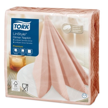 Serviettes Premium Tork LinStyle 600 pièces (12 x 50)