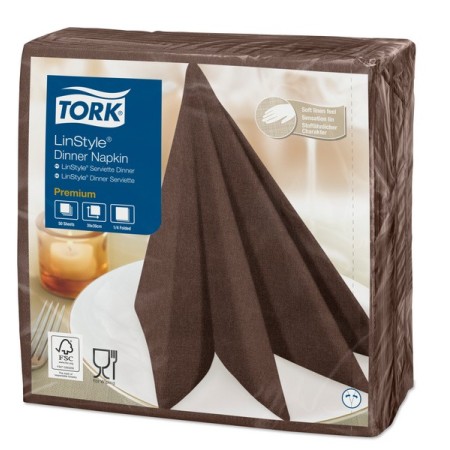 Serviettes Premium Tork LinStyle 600 pièces (12 x 50)