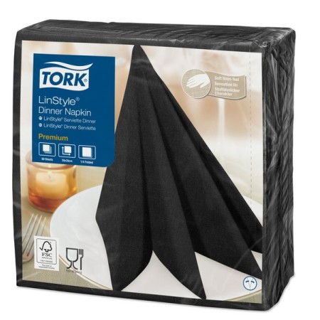 Serviettes Premium Tork LinStyle 600 pièces (12 x 50)