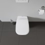 Duravit D-Code WC suspendu à chasse d'eau encastrée - vue détaillée