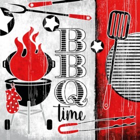 Mank Linclass BBQ Servietten 300 Stück (6 x 50)
